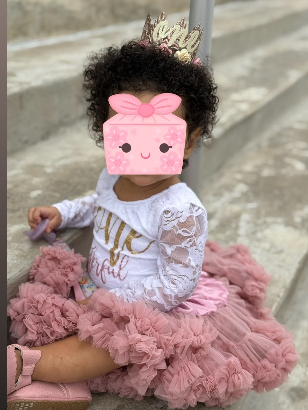 Little Miss One-derful 1st Birthday Lace Bodysuit Tutu Outfit